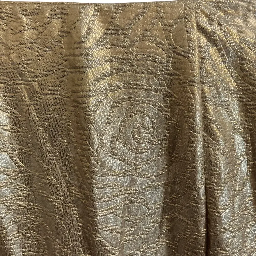 GUESS Mini Skirt Metallic Textured‎ Women’s Size 0 Stretch Zip Back Lined